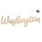 Leisure Arts Unfinished Wood Words - 9.5" X 3" - Washington Wood Cutout Word Cutouts For Crafts Wooden Words For Crafts Wooden Cut Out Letters Laser Cut Medium Size